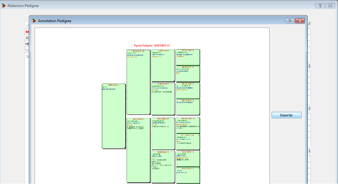 Micolpe pedigree scanning and editor
